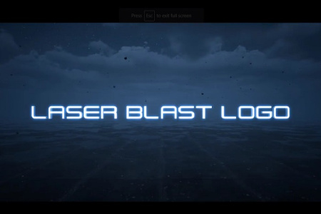 دانلود پروژه پریمیر لوگو موشن لیزر Laser Blast Logo