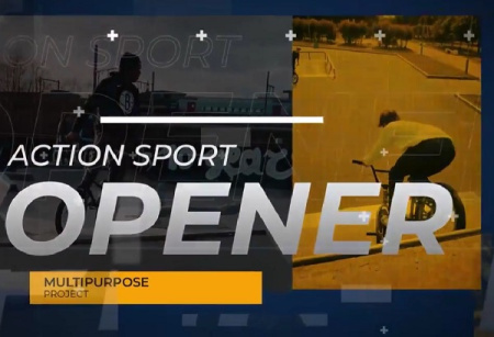 پروژه افتر افکت اوپنر ورزشی و اکشن Action Sport Opener