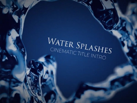 پروژه افتر افکت اینترو با پاشیدن آب Water Splashes Intro