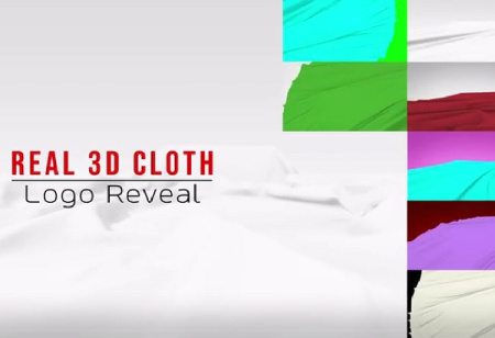دانلود پروژه افتر افکت لوگو با پارچه Real 3d Cloth Logo