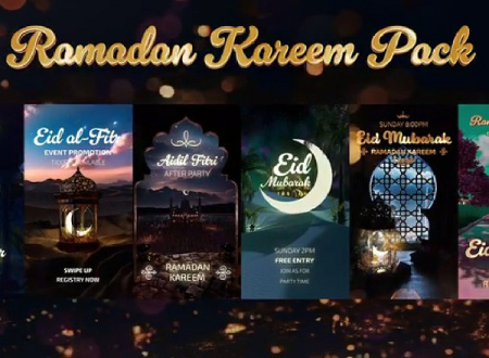 پروژه افتر افکت پکیج ماه رمضان Ramadan Kareem Pack